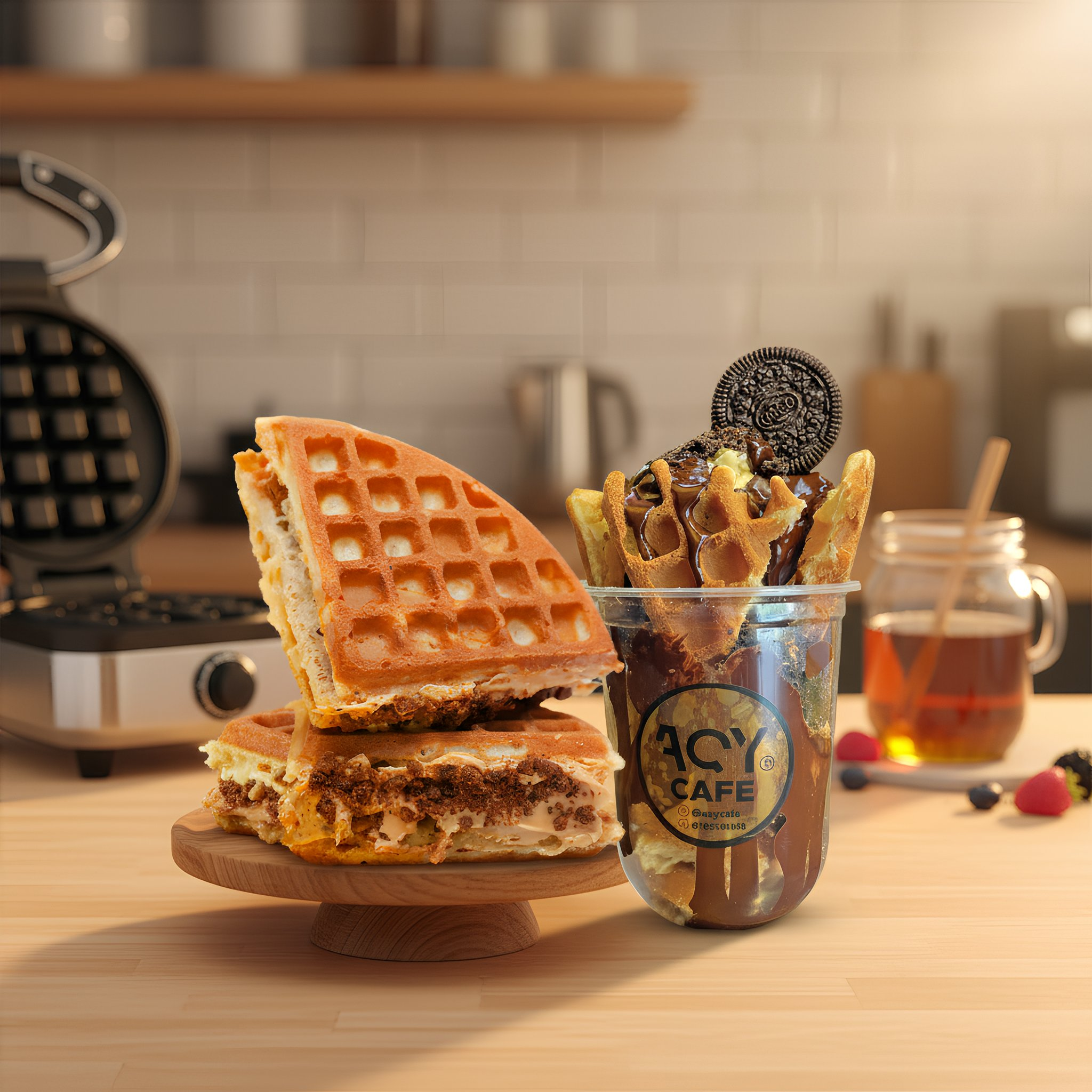 Rahsia Waffle Rangup & Sedap Dengan Tepung Premix Paling Mudah, Paling Murah, Paling Pantas!